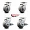Service Caster Tool Box Caster Wheel Set 4'' Thermoplastic Rubber Swivel Casters, 4PK TOOL-SCC-20S420-TPRRD-2-TLB-2 - alternate 5
